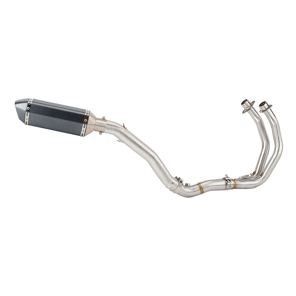Motorcycle  YZF-R7 Escape Exhaust Muffler Header High Level Link Pipe Slip-on Motorcycle For Yamaha R7 2021 2022 2023