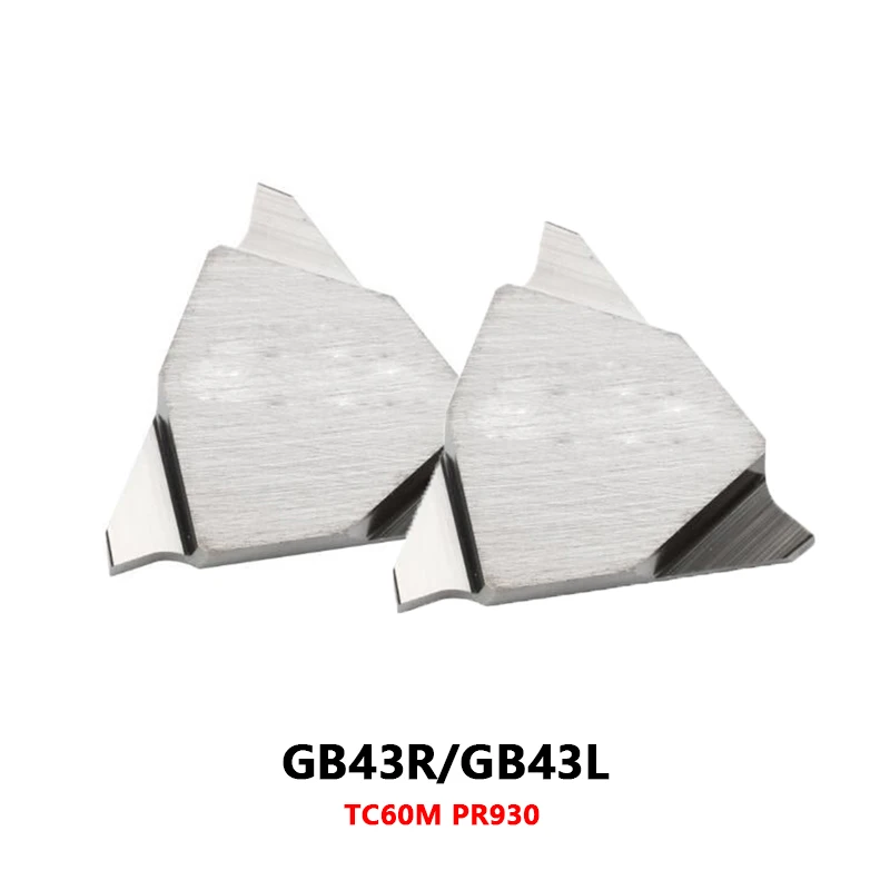 

100% Original Inserts GB43R050 GB43R125 GB43L250 TC60M PR930 CNC Lathe Cutting Turning Tool Holder Carbide Inserts GB43R GB43L