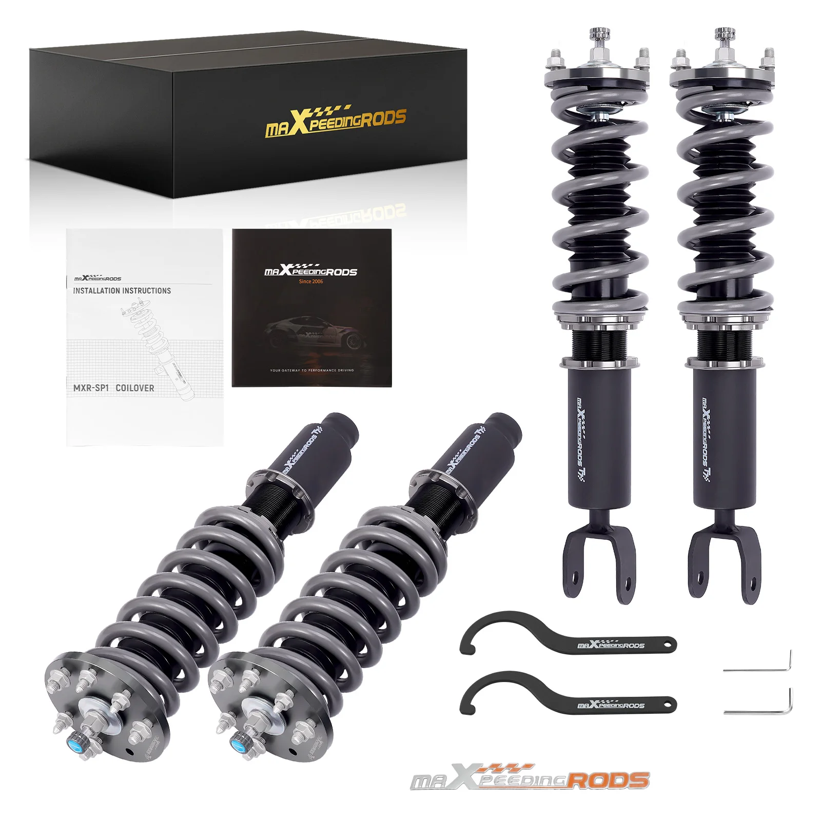 

MaXpeedingrods 24 Step Damper Adjustable Coilovers for Honda Accord 2008-2012 Acura TSX 2009-2014