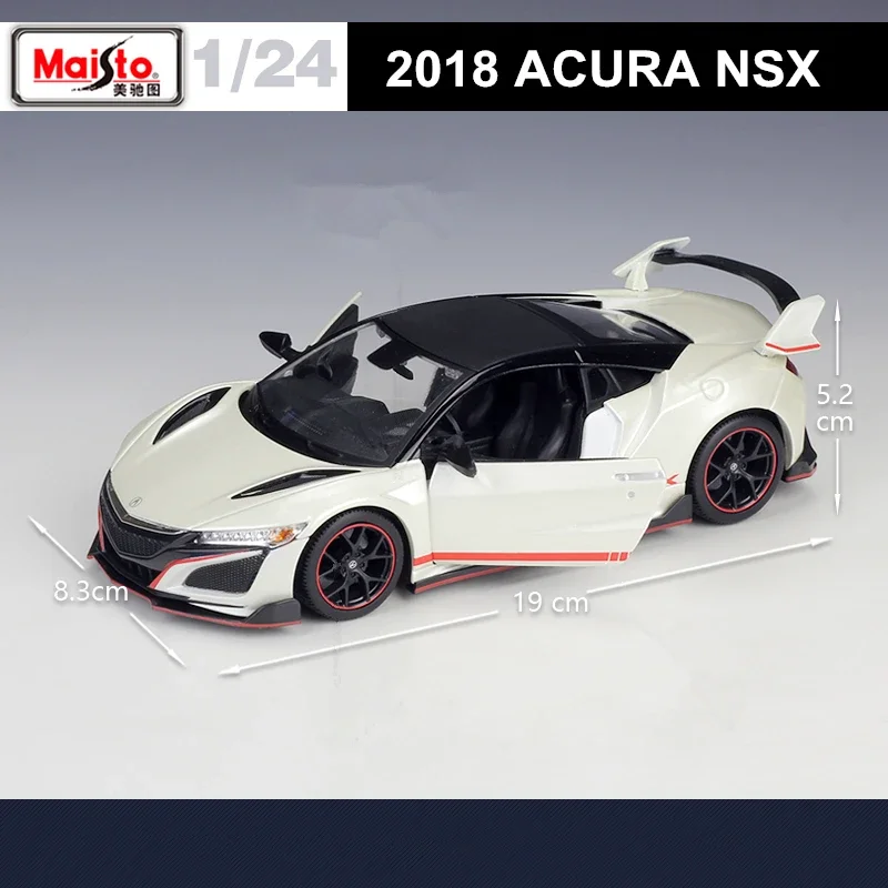 1:24 2018 أكورا NSX سبيكة سيارة رياضية نموذج Diecasts لعبة معدنية المركبات نموذج سيارة محاكاة جمع لعبة هدية