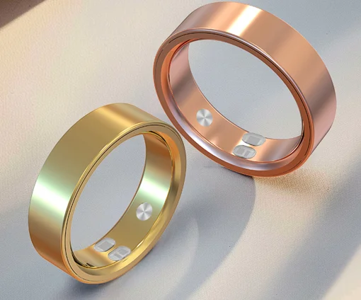 2026 New Metal Smart Ring Health Tracker 24/7 Vital Monitoring Sleep Tracking IP68 Waterpr