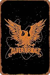 Logo Alter Bridge Rock Symbol Metal Tin Sign Poster Vintage Art Wall Decor 12 x 8 inch