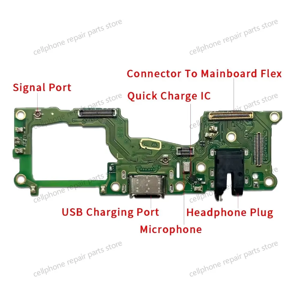 USB Charging Port Board Flex Cable Connector Parts For Oppo  A95 A74 Find X3 Lite Realme 8 Reno 6 Lite 4 5 5K 7 Lite