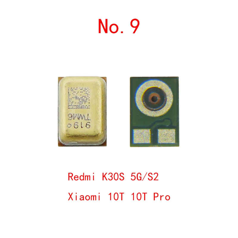 Xiaomi,マイク,送信機,10 pro,9,se,t,cc9,6,6x,5, 4,max 2,redmi note 11,10,9 s用の内部スピーカー8、7、k20、k30、k40、20個