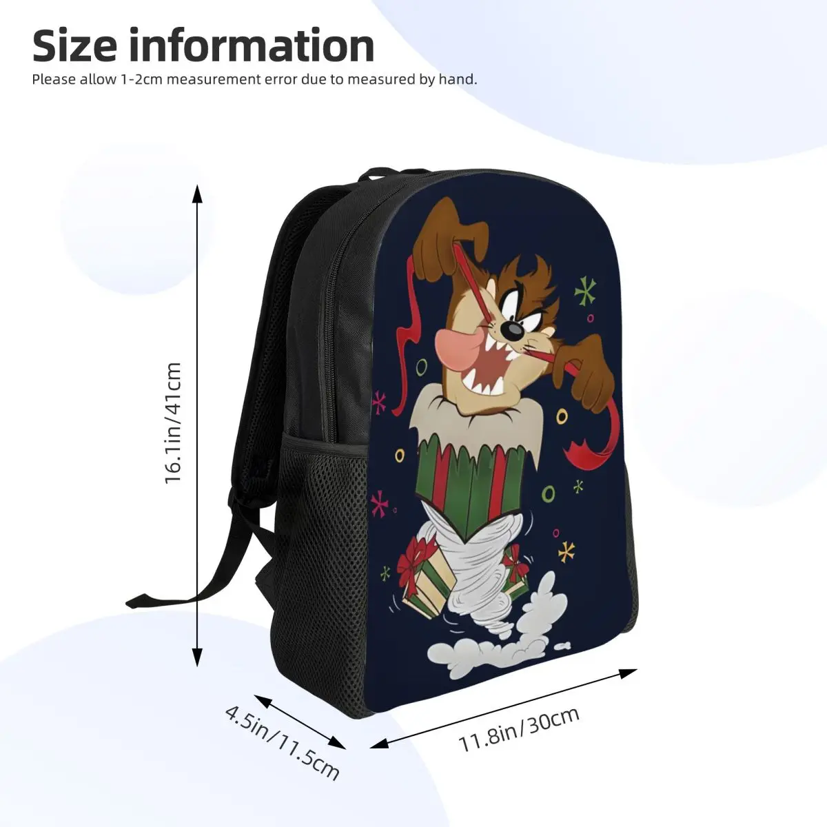 Aangepaste Devils-Tasmanianes TAZ rugzak dames heren casual boekentas voor school college animatie cartoontassen