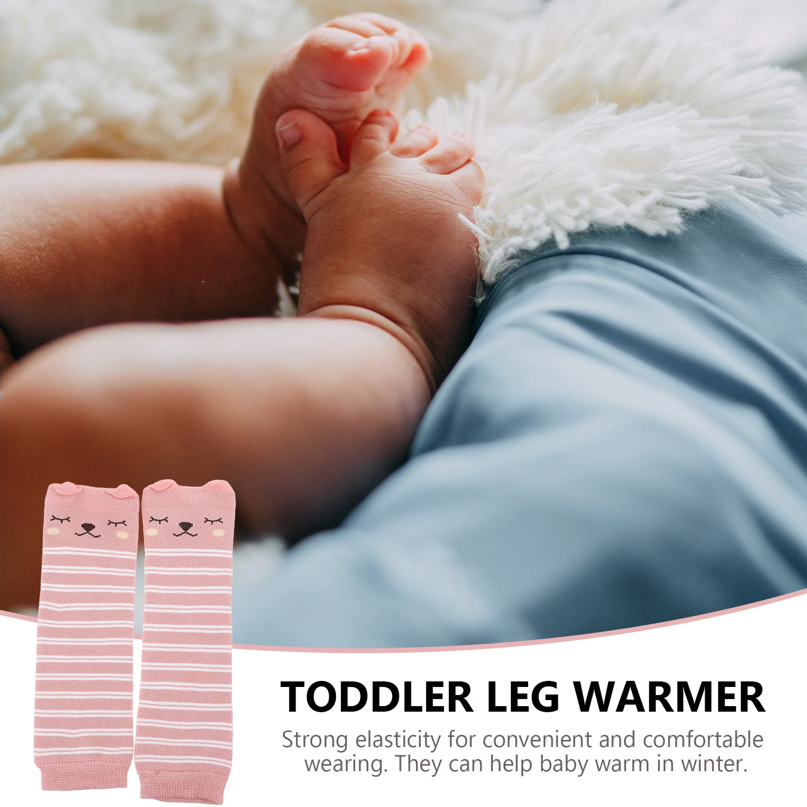 

Infant Leg Warmer Set Premium Cotton Blend Anti-Slip Knee Pad for Baby Crawling Comfortable Stretchable Warmth for Winter Use