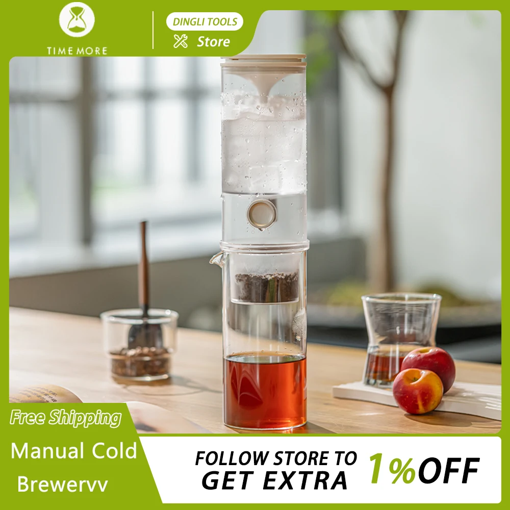 Timemore Icypipe Ice Drip Coffee Maker Home Cold Brewer Coffee Dripper Coffee Bespoke Hand Brew Cold Brew Ice Pot Constant Speed