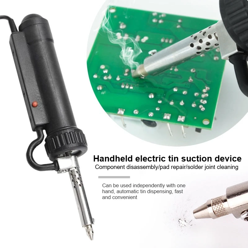 Handheld Strong Electric Tin Suction Device, Electric Tin Removal Tool,high Temperature Resistant Vacuum Rubber Tin Suction Pump