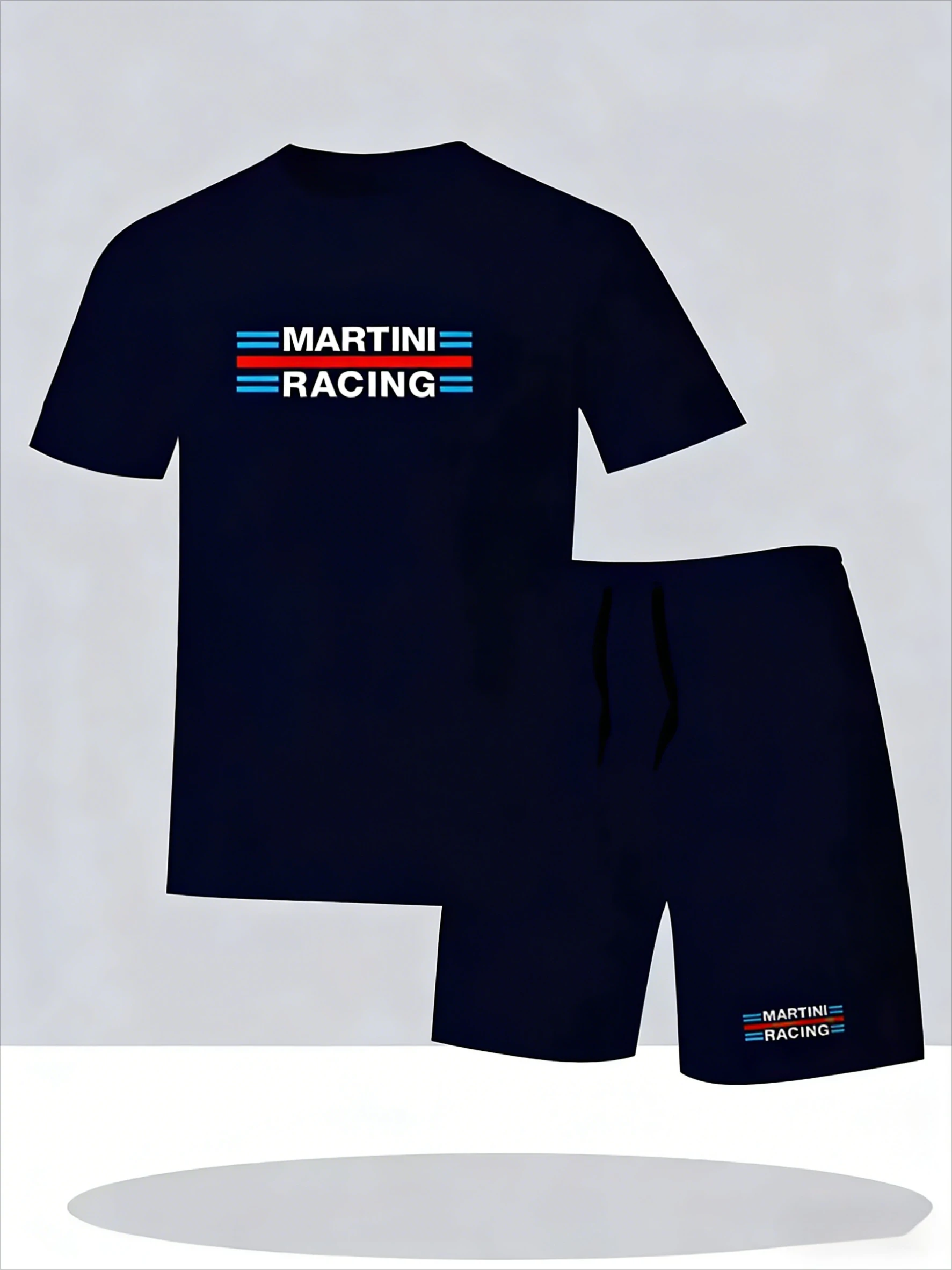 2026 new High Stretch Polyester Sport Set, Men's Thin Quick Dry T-Shirt & Shorts, Perfect for Gym, Running & Daily Wear