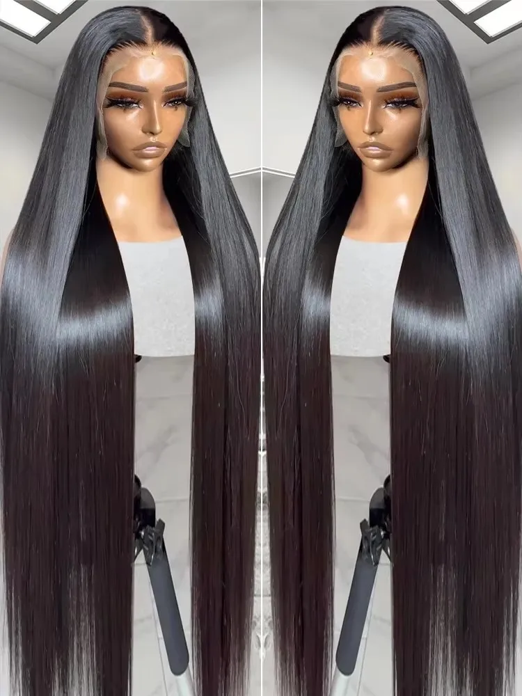 

30 38 Inch 13x6 HD Bone Straight Lace Front Wigs Human Hair Transparent Straight 13x6 Lace Brazilian Human Hair Wigs For Women