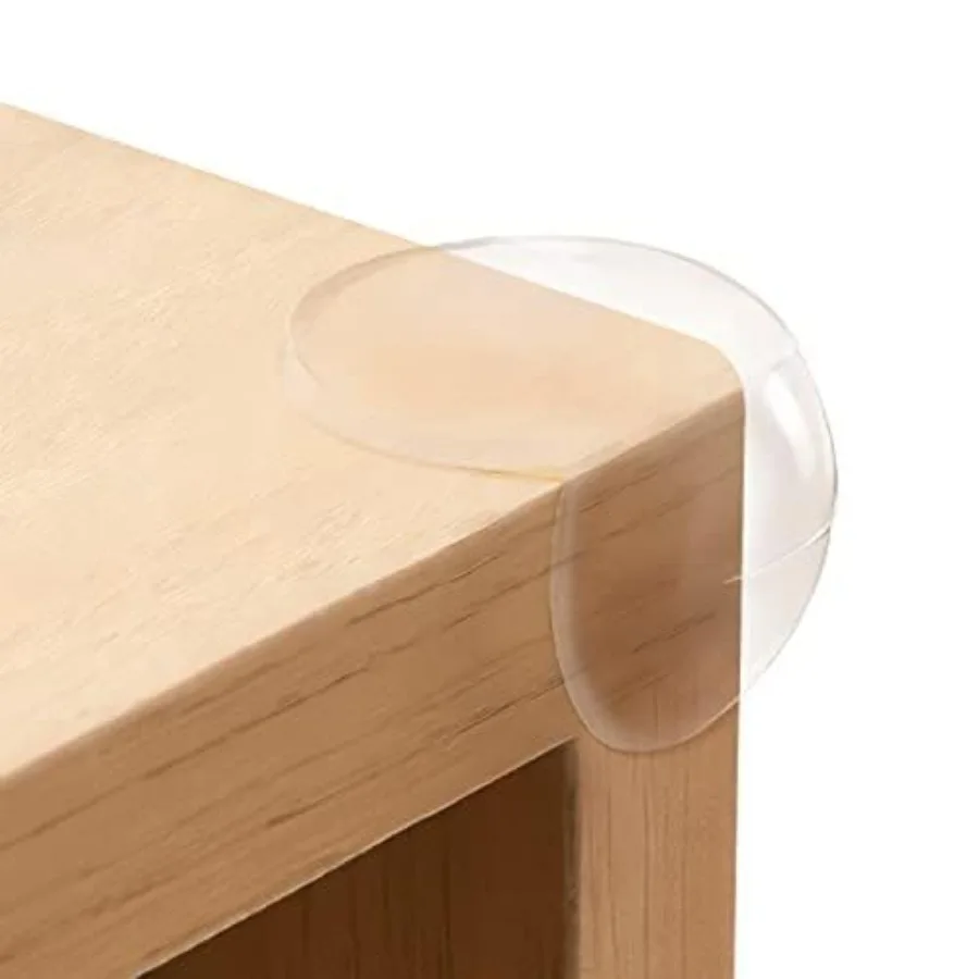 24 Pack Baby Proofing Corner Protectors for Furniture Edges - Clear Plastic Corner Guards with Soft Bumpers for Home Office and