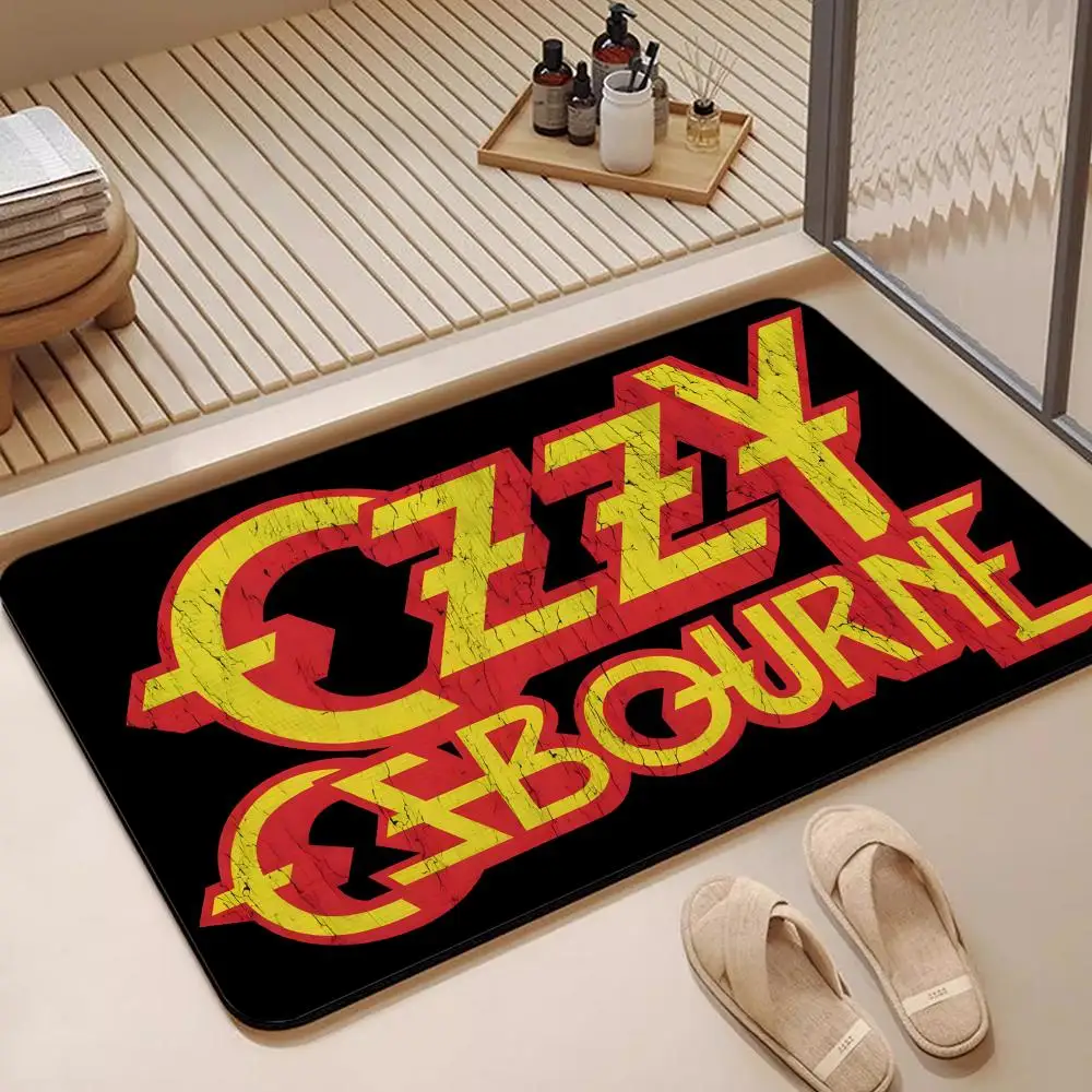 Alfombrilla de Baño de Diatomita con Diseño de Ozzy Osbourne, Cantante de Heavy Metal, de Secado Rápido, Absorbente, Multiusos