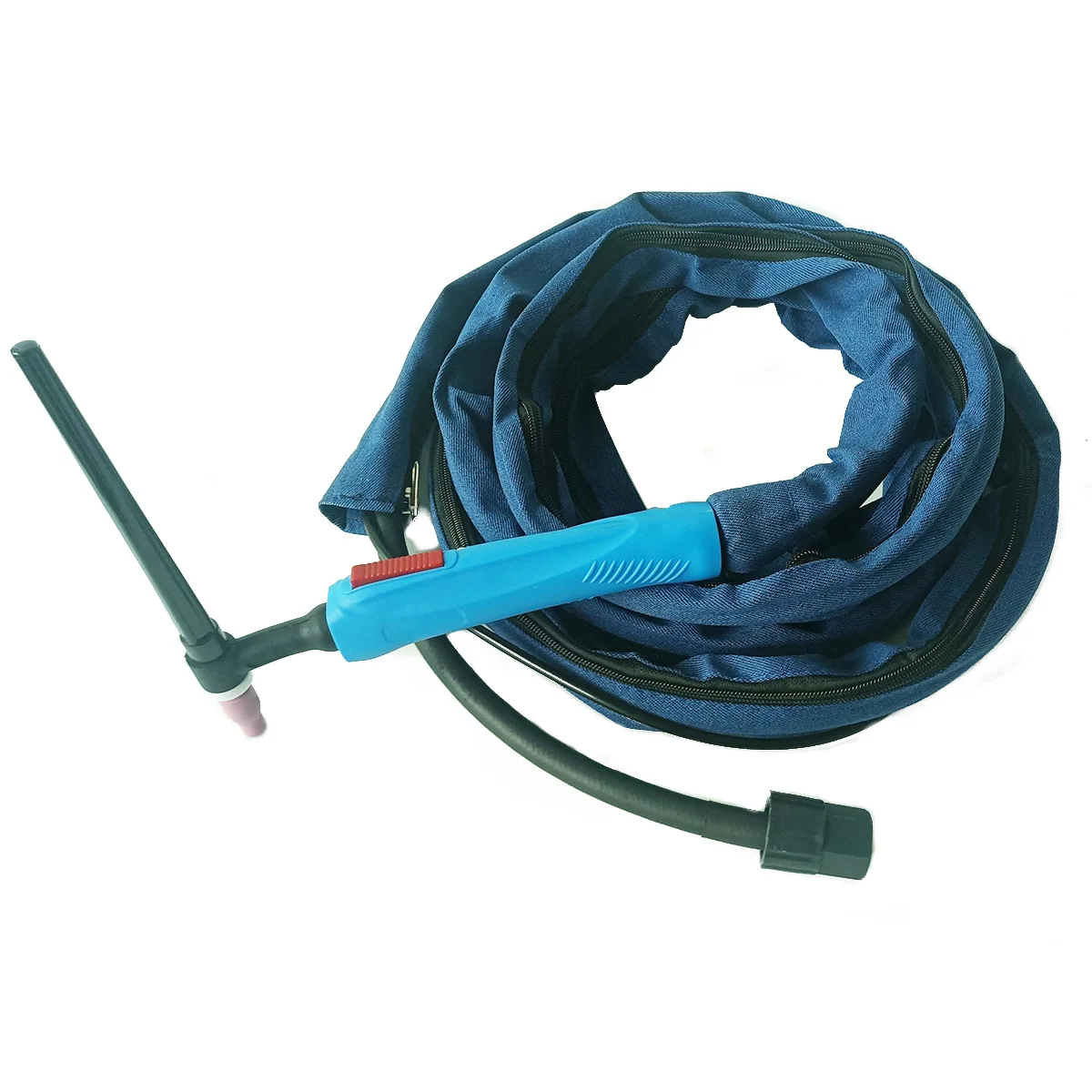 WP-9 9F 9V 9FV TIG Torch Gas Power Integrated Hose Burner 4M (12.5Feet) Zipper Jeans Cloth Cover Hood 125Amp