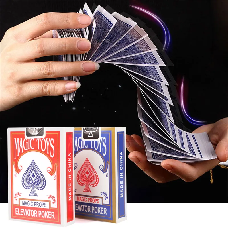 New Arrival Magician Prank Trick Creative Magic Trick Deck of Cards Close up Stage Prop Toys Kid Birthday Gifts Random Color