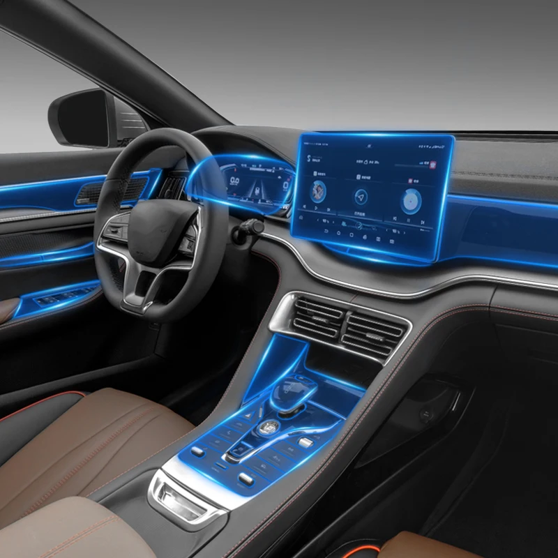 

Для 2020-2021 BYD Song Plus внутренняя центральная консоль навигационный инструмент экран прозрачный защитная пленка Tpu