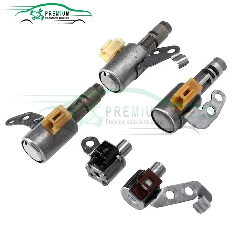 5PCS Transmission Solenoid Kit U140E U241E Fits For Lexus Toyota RAV4 CAMRY HIGHLANDER