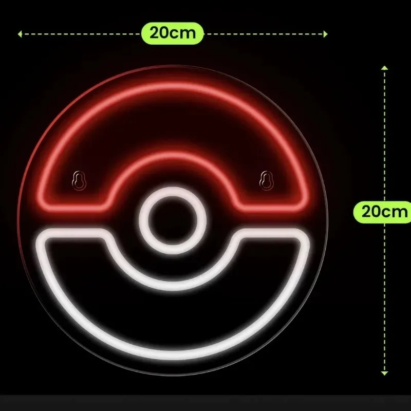 20x20 سنتيمتر كزة الكرة الاكريليك مصباح ليد مضيئة أضواء النيون الإبداعية جو الزخرفية لغرفة الرياضة الإلكترونية حائط الخلفية الهدايا #5