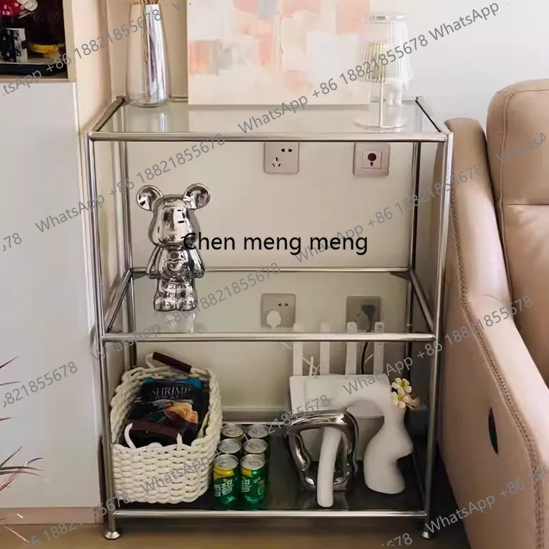 Z10Metal Craft Living Room Cabinets Vanity Bookshelf Filing Curio Living Room Cabinets Organizer Console Vitrina Trendy