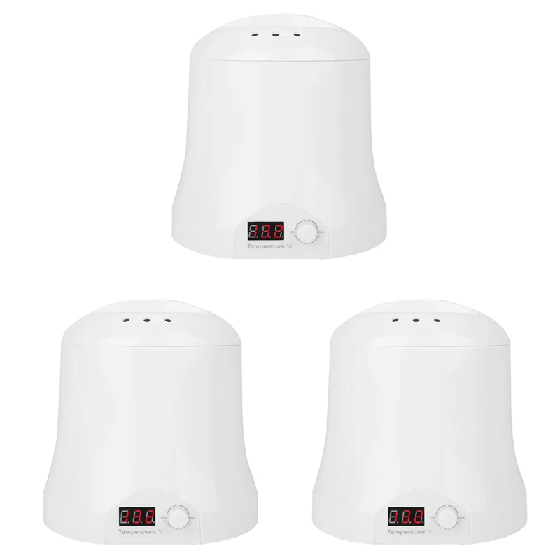 【HOT-SALE】3X Electric Wax Warmer Hair Removal Machine Hair Removal Spa Electric Depilatory Waxing Heat-Resistant Eu Plug