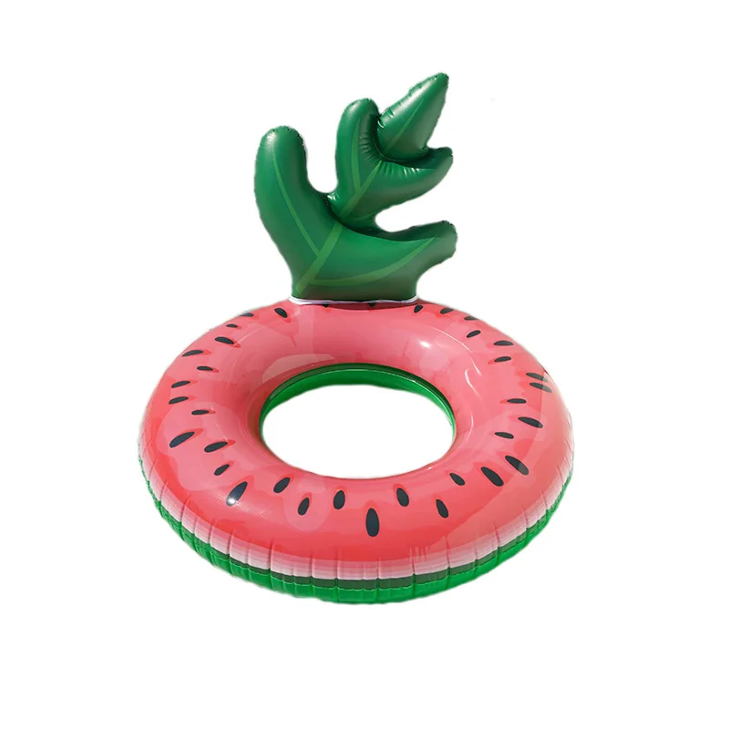 Children's Summer Watermelon Floating Inflatable Row Reclining Chair Red Swimming Ring Inflatable Armpit Cartoon Lifebuoy