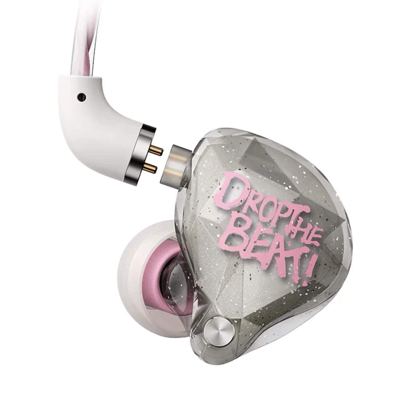 Whizzer OS1 Beat In-ear Monitor 10MM Graphene Diaphragm Dynamic Earphone HIFI Bass Pop Headset Earbud مع كابل Mic 5N OFC