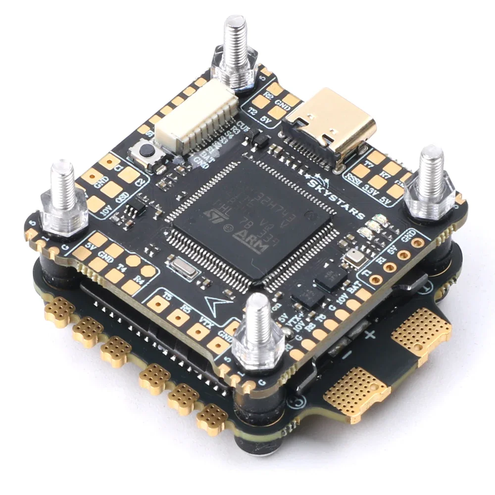 

SKYSTARS H743 HD Flight Controller Dual Gyro H7 X8 With OSD & KM60 60A AM32 4IN1 ESC for FPV drones