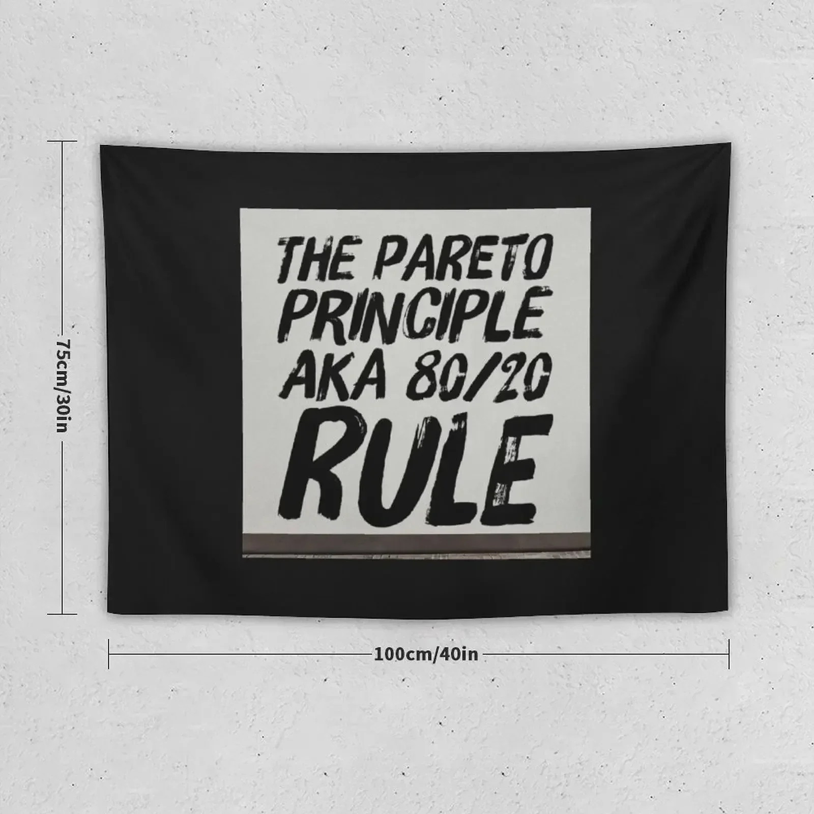 Copy of The Pareto Principle aka 80/20 Rule Tapestry Cute Decor Room Decoration Accessories Room Decor Aesthetic Tapestry