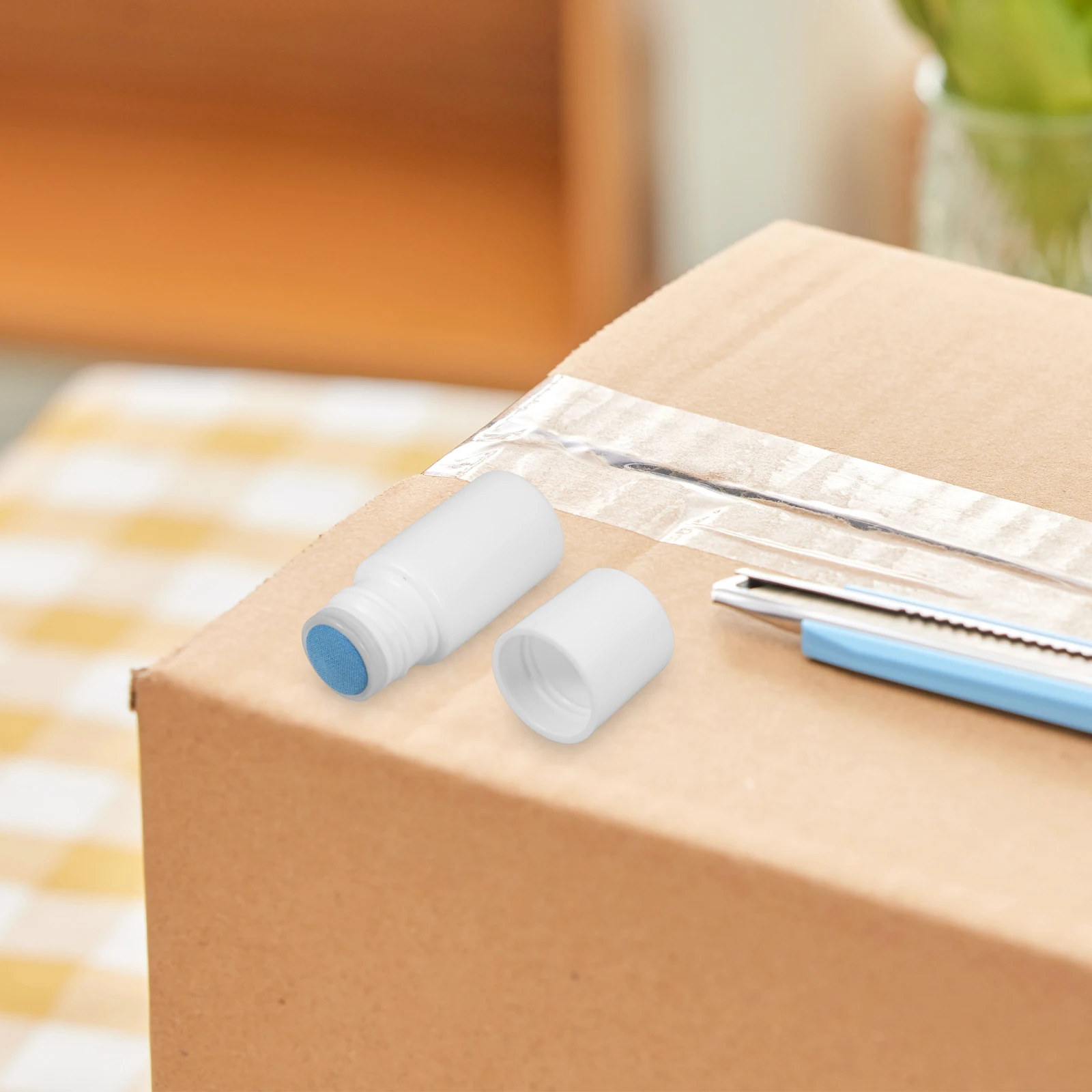 6pcs Sponge Head Applicator Bottle Portable Refillable Small Liquid Container for Travel Office Home Plastic Marking