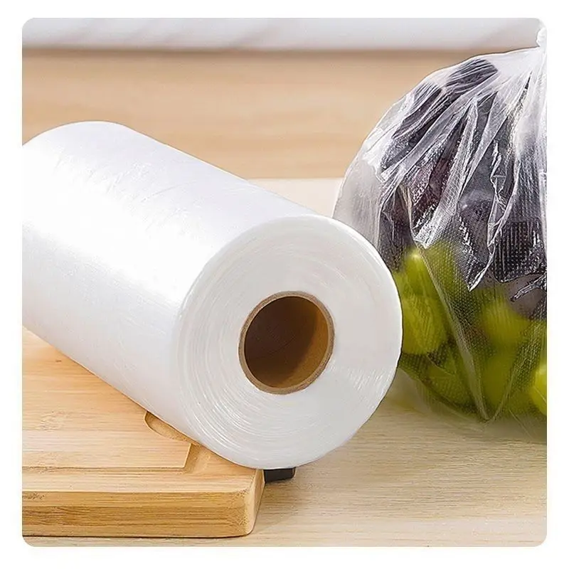 

Eco-Friendly Food Fresh Keeping Bag 800g Large Roll Fresh Keeping Bags for Kitchen, Freezer,Tear-up Supermarket Roll-up Bags