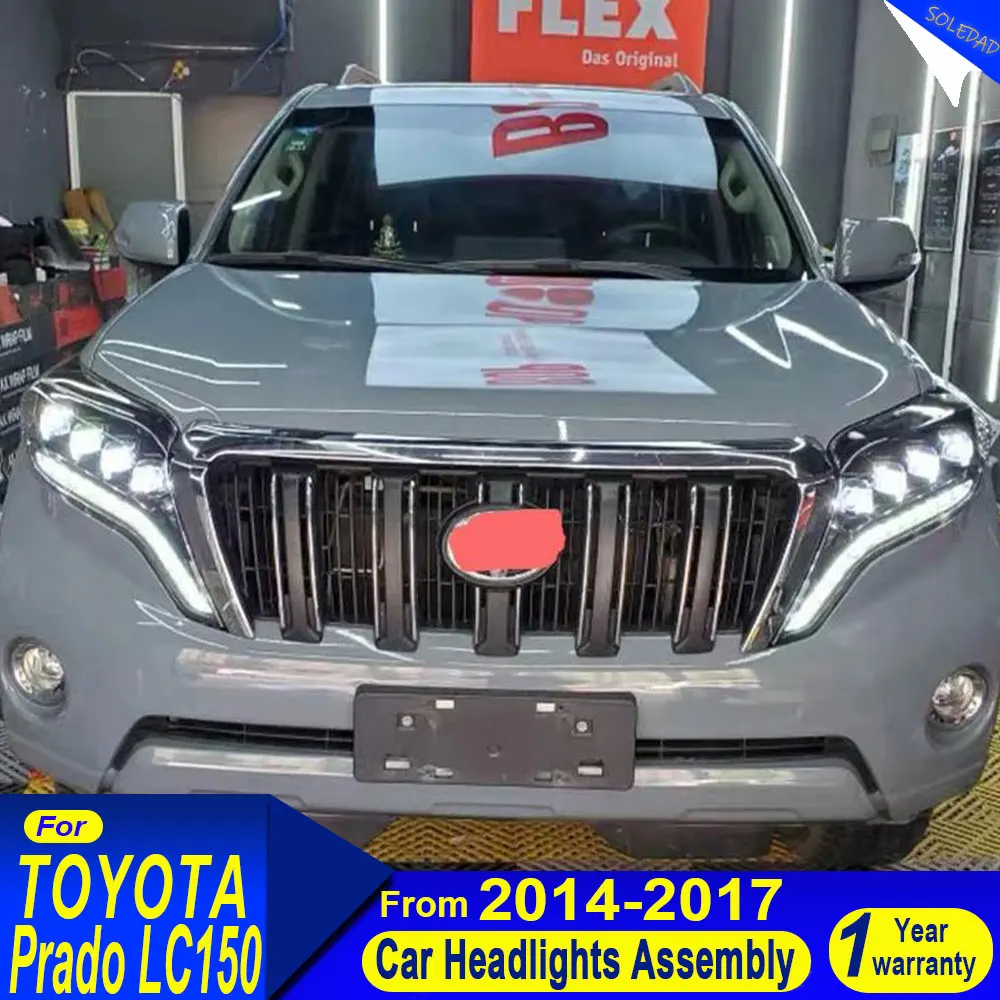Car Headlight For Toyota Prado lc150 2014-2017 new style full LED Head Lamp Upgrade DRL Dynamic Signal Lamp Front light Assembly