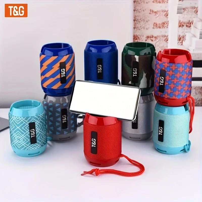 T&G Bluetooth Speaker TG129C TWS Wireless Powerful Box Portable Outdoor Speakers Waterproof Subwoofer 3D Stereo Sound HandsFree