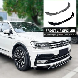Front Lip Spoiler Front Bumper Shovel Lip Splitter Modification Car Body Kit For Volkswagen Tiguan MK2 Rline 2017-2020