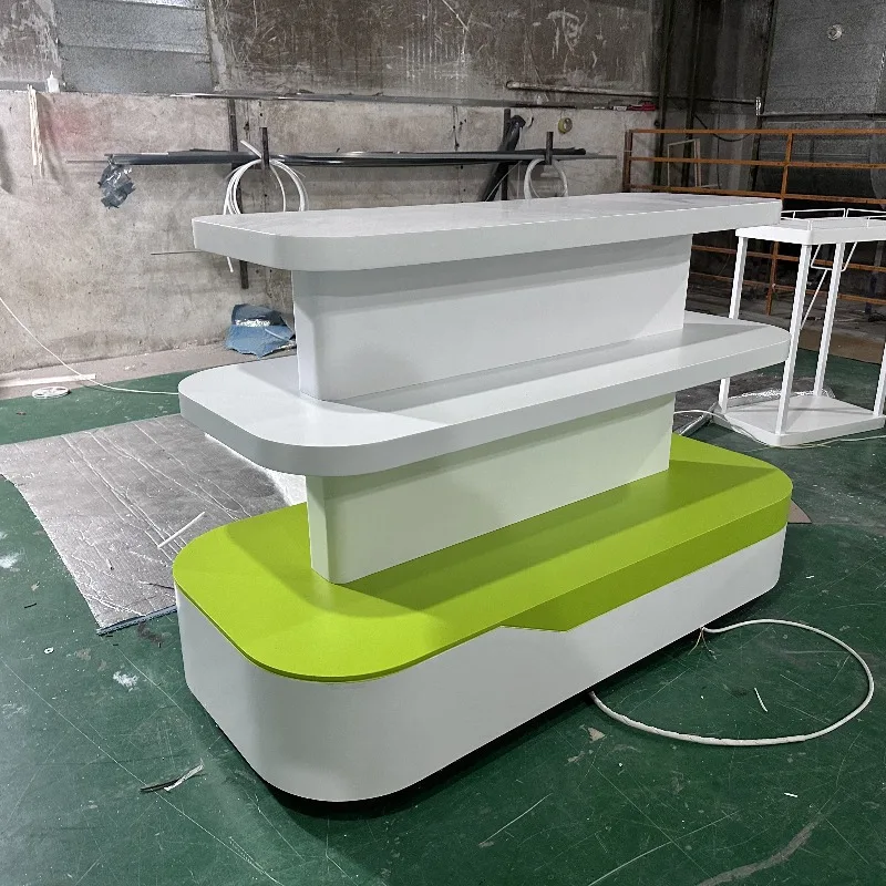 Retail and supermarket equipment, convenience store cash registers, central island display stands