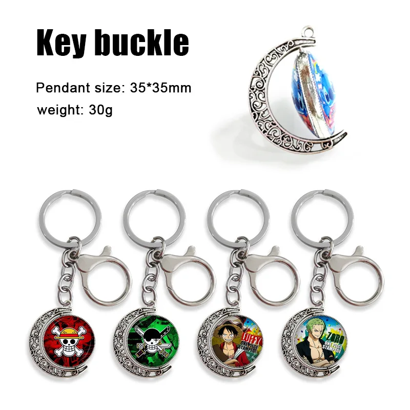 

Аниме-аксессуары One Piece: Вращающийся металлический брелок с Луффи, Зоро, Нами, Чоппером, Санджи – креативный подарок для фанатов и коллекционеров