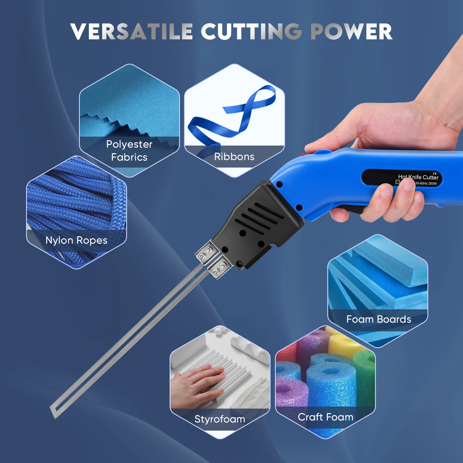 Electric Foam Cutter Styro Foam Cutting Machine Hot Knife Cutter Tool Hot Knife Rope Cutter Curtain Cutter EU 220V