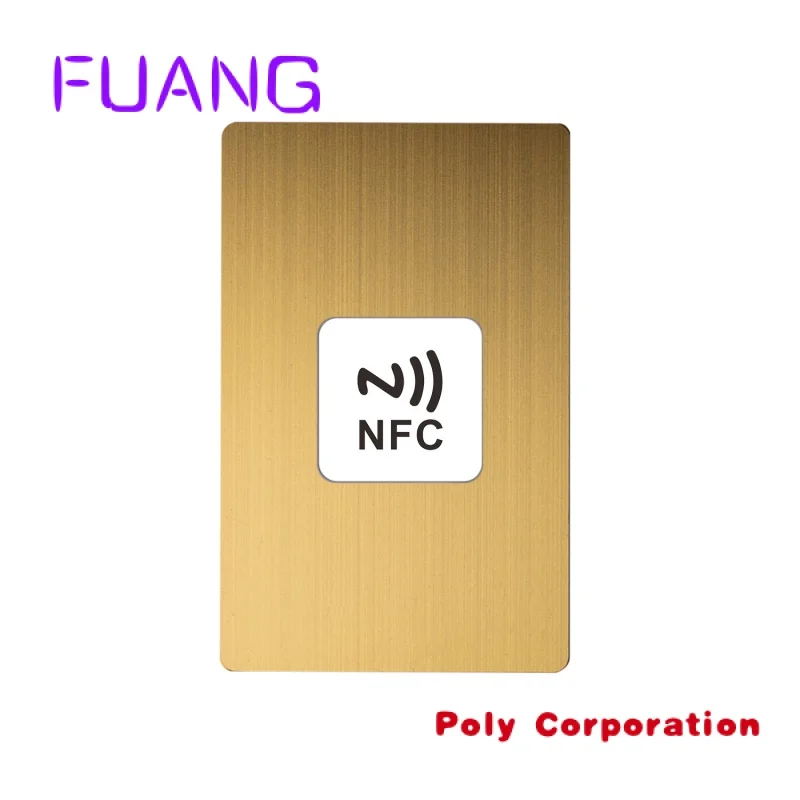 

Custom High Quality Custom Metal Gold Business nfc chip Cards With Own Design