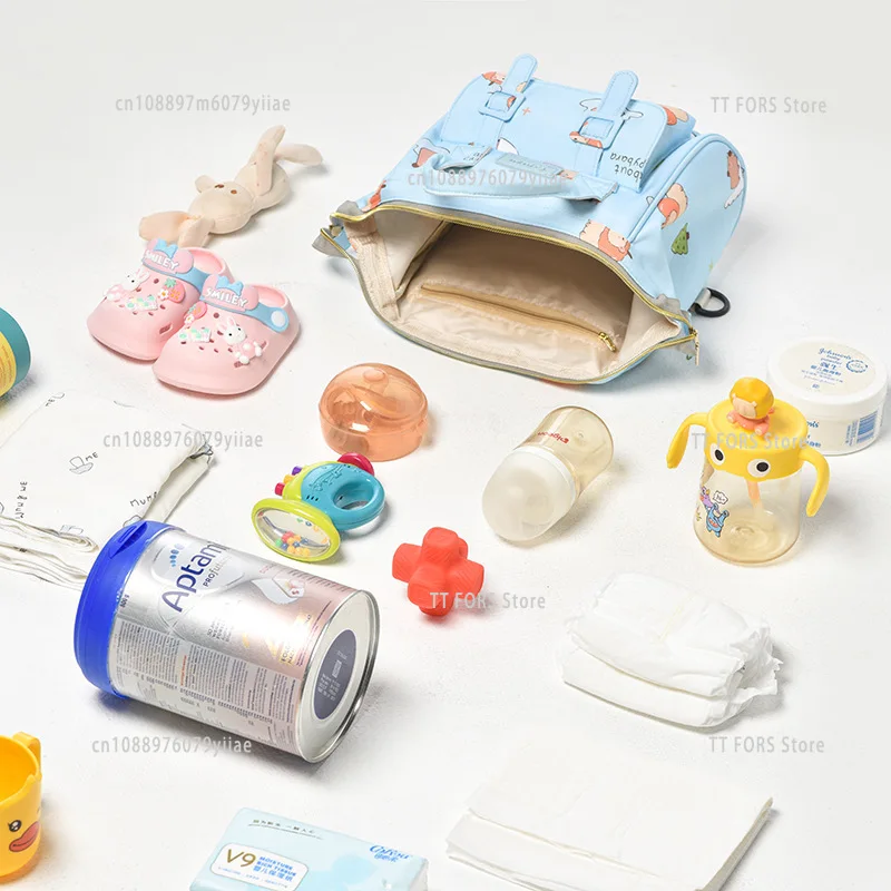 Moda saco de fraldas do bebê leve viagem maternidade e bolsa do bebê carrinho acessórios produtos para bebê