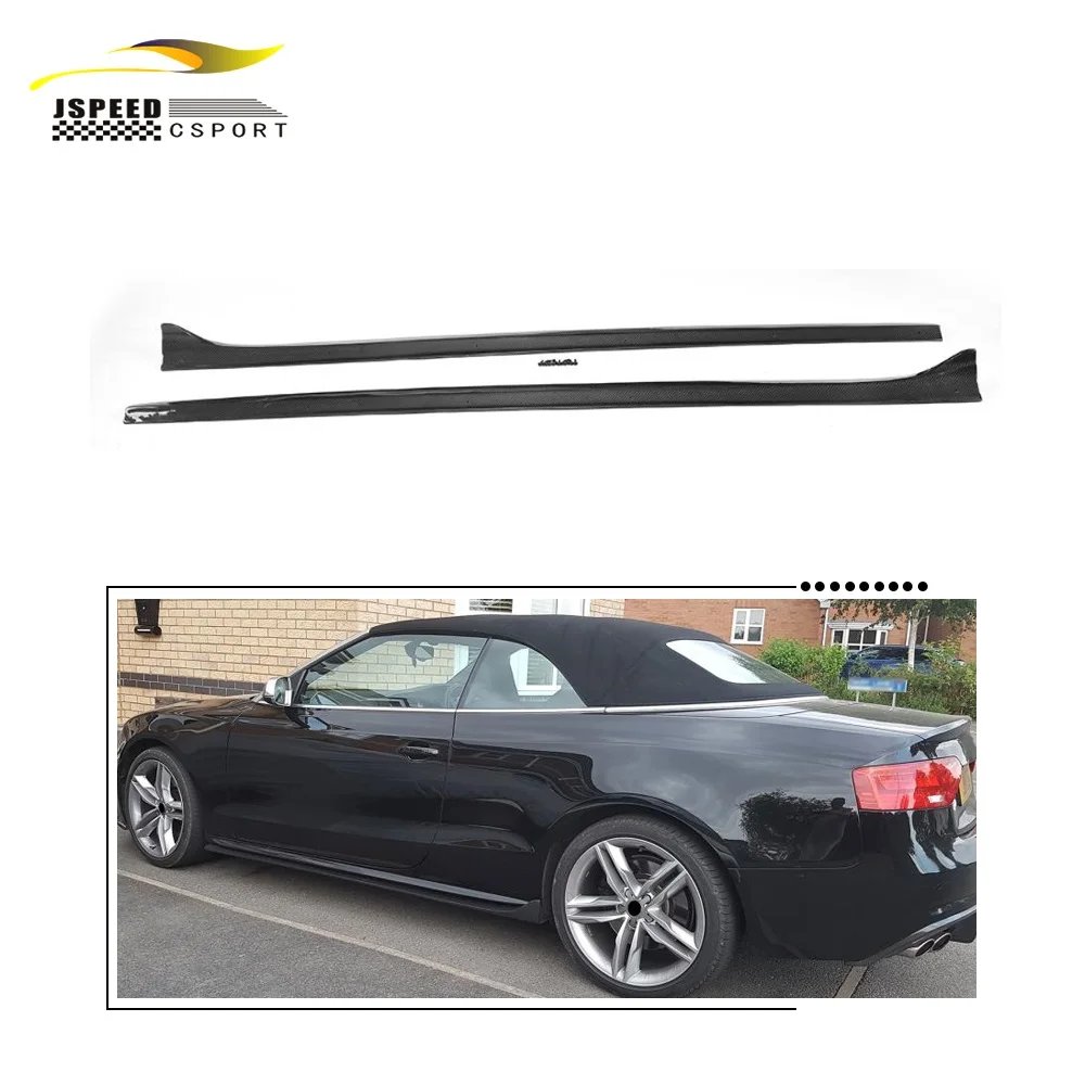 

Suitable for Audi A5 S5 Convertible Sports Car 2-door 08-16 Carbon fiber side skirt extension (Suitable for: A5 S5)