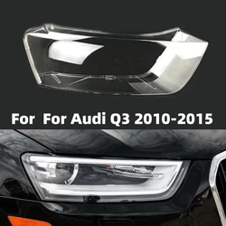 For Audi Q3 2010 2011 2012 2013 2014 2015 Front Headlight Lens Cover Transparent Lampshade Clear Car Lamp Shell