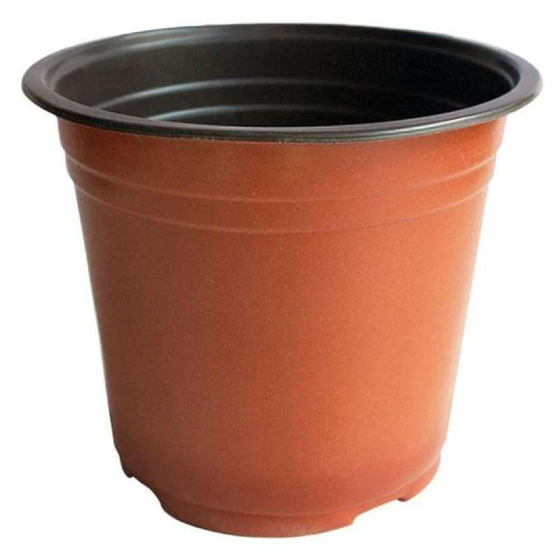 100Pcs Plastic Flowerpot Plant Flowerpot Nursery Pot Indoor and Outdoor Gardening Plant Flowerpot 120X100mm