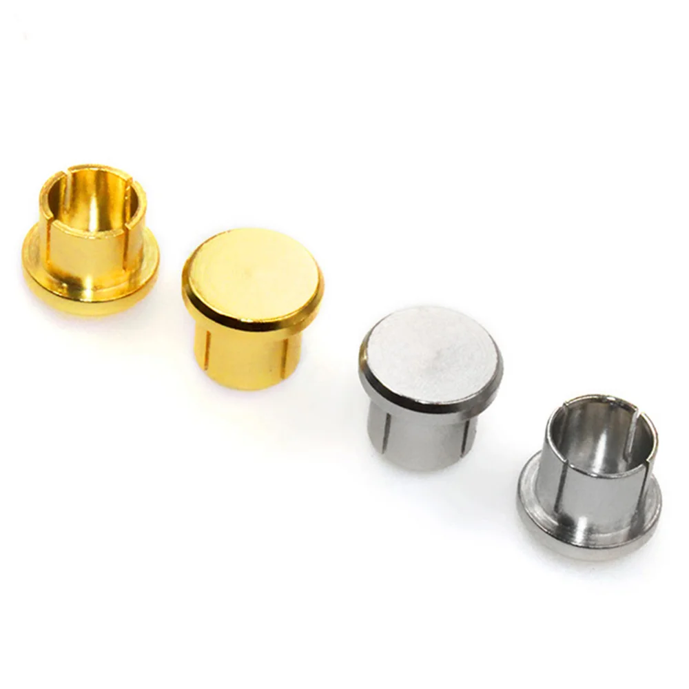 10Pcs Gold Plated Short Circuit Socket Phono Connector RCA Shielding Jack Socket Protect Cover Cap, Gold