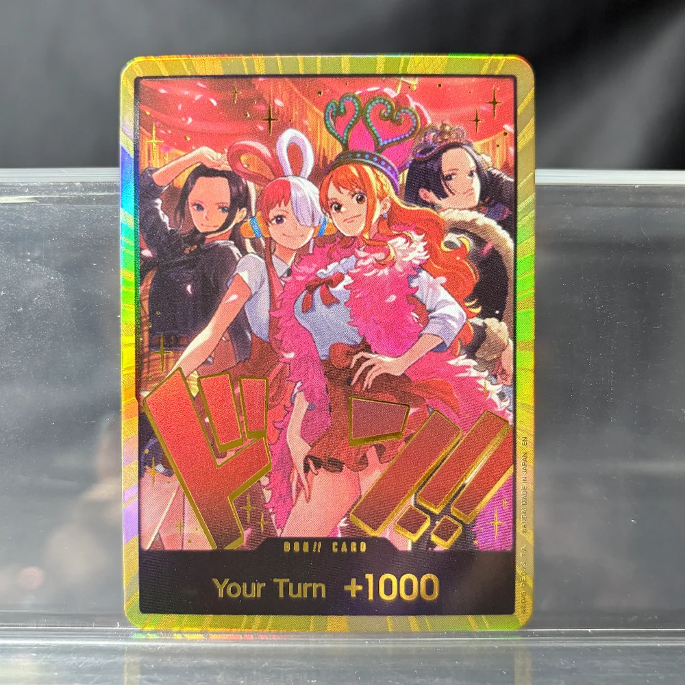 

Anime One Piece Golden Card PRB-02 DON!! Luffy/Uta/Solon/Ace proxy Cards Multiple Character Options Best Toy Gift