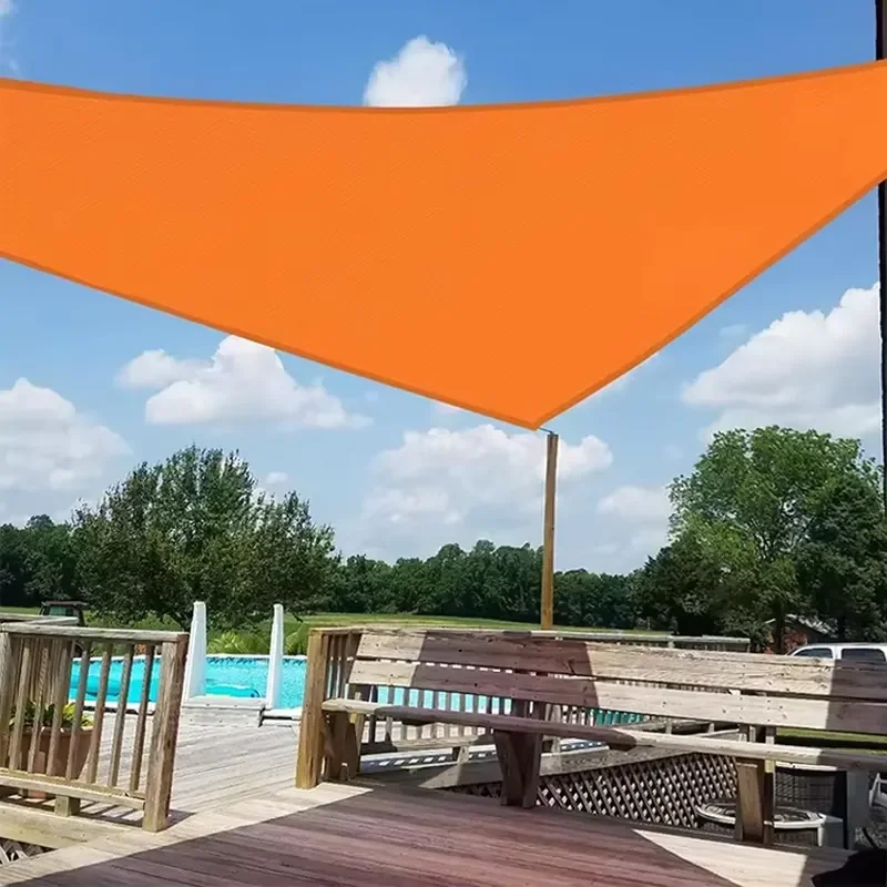 High-Density HDPE Sunshade Net UV Protected Environmentally Friendly 6x6x6m Orange Shade Sails & Nets