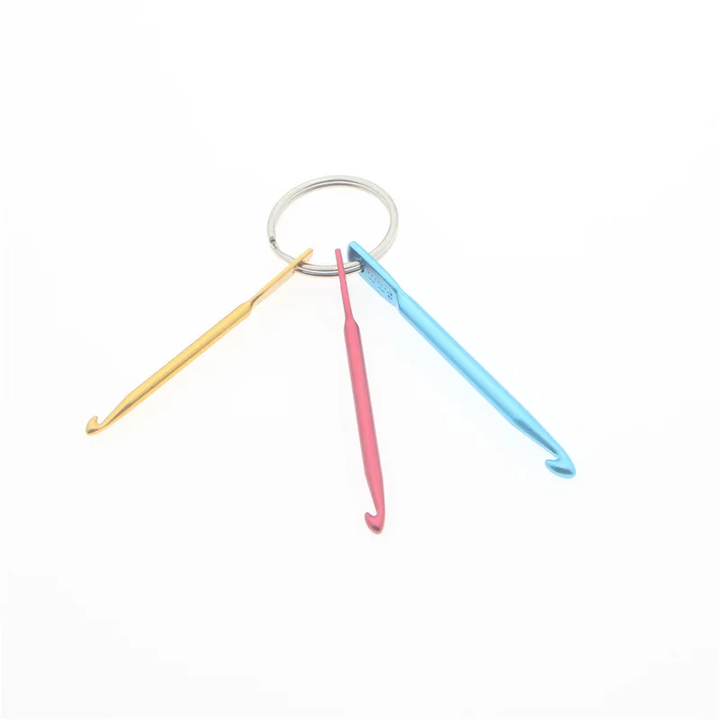 

3Pcs Set Colored Alumina-Crochet Hook Single Head Crochets Hook Sweater Needle Short Crochet Hooks Home Sweaters Scarves Crochet
