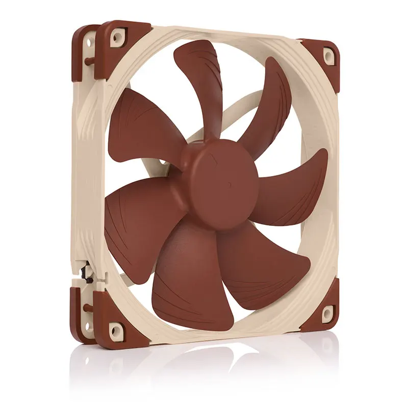 Noctua-ventilador NF-A14 PWM SSO2 de 14cm con cojinete estable magnético, diseño aerodinámico de Marco AAO, cojín de choque integrado, ventilador de