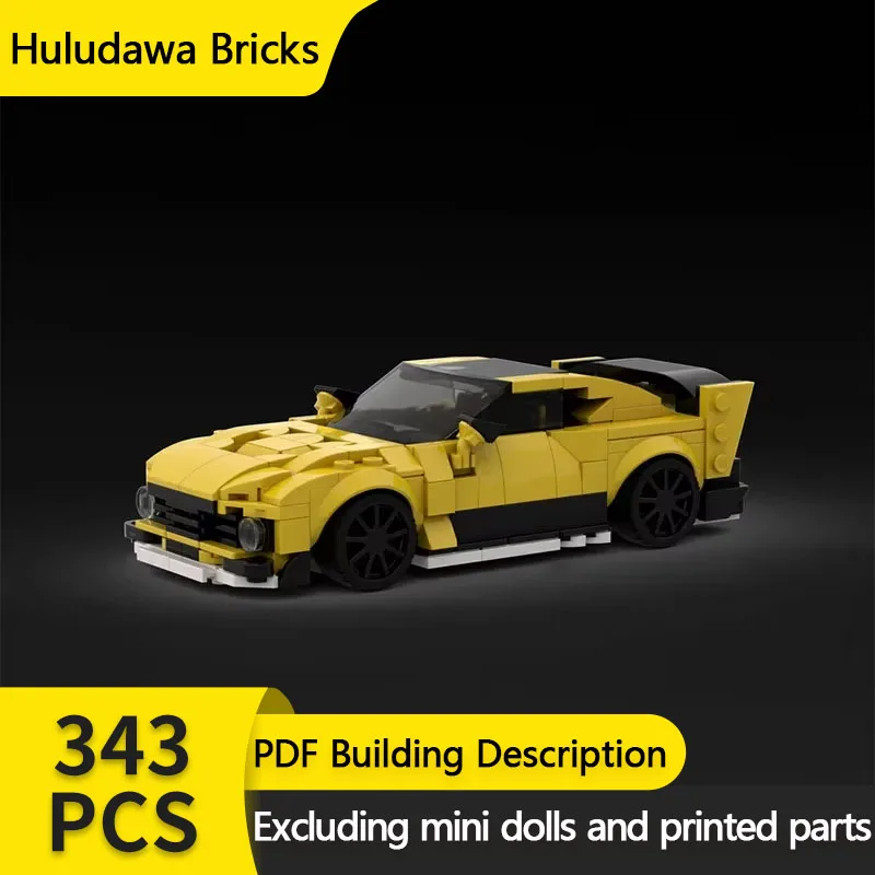 Speed Champion Model MOC Building Bricks Twelve Cylinders Supercar Modular Technology Gifts Holiday Assemble Children Toys Suit