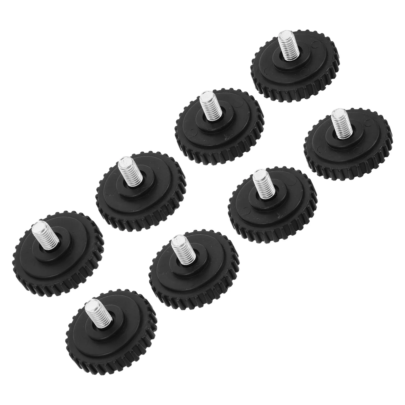 8Pcs Digital Scale Replacement Feet M10 Threaded Leveling Foot Anti-Slip Rubber Base Heavy-Duty Support for Platform Weighing