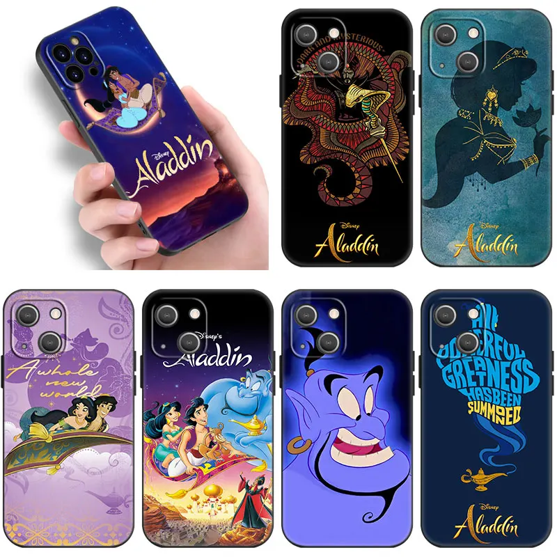 Aladdin Jasmine Princess Black Phone Case For Honor 90 200 Lite X7B X6 X8B X6A X6S X7A X8A X9A X9B X5 Plus 70 20 Pro Lite Cover