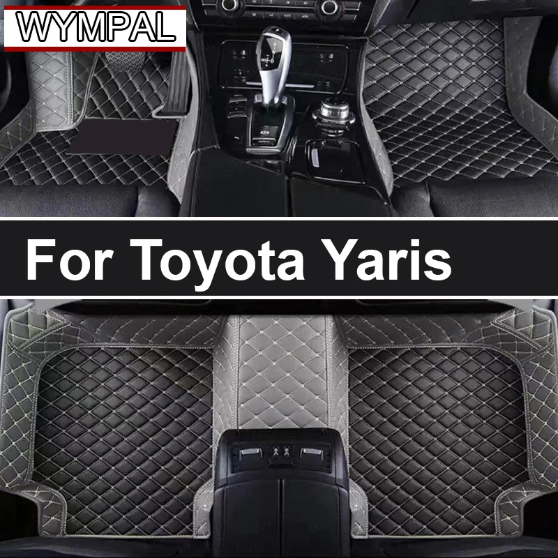 Car Floor Mats For Toyota Yaris Hybrid Mazda2 Hybrid MXPH11 2021 2022 2023 Waterproof Protective Pad Floor Cover Car Accessories