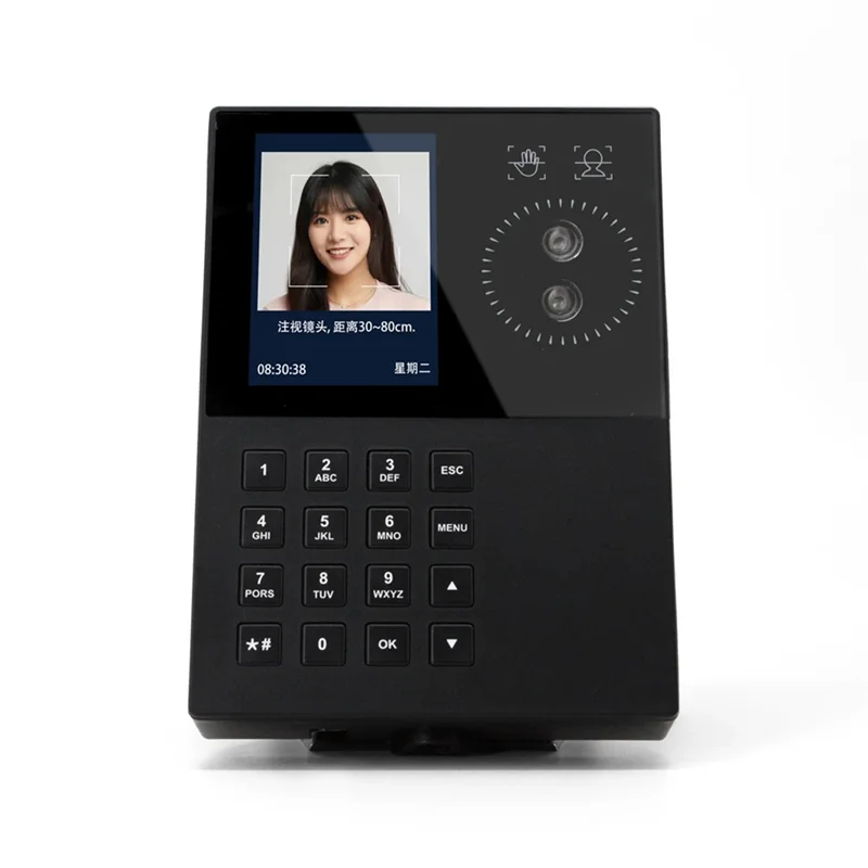 【RECOMENDAR】Card Swiping T500 Facial Recognition Attendance Machine Administrative System Palmprint& Password Logins